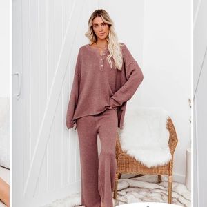 Vici Dolls Purple Henley Sweater